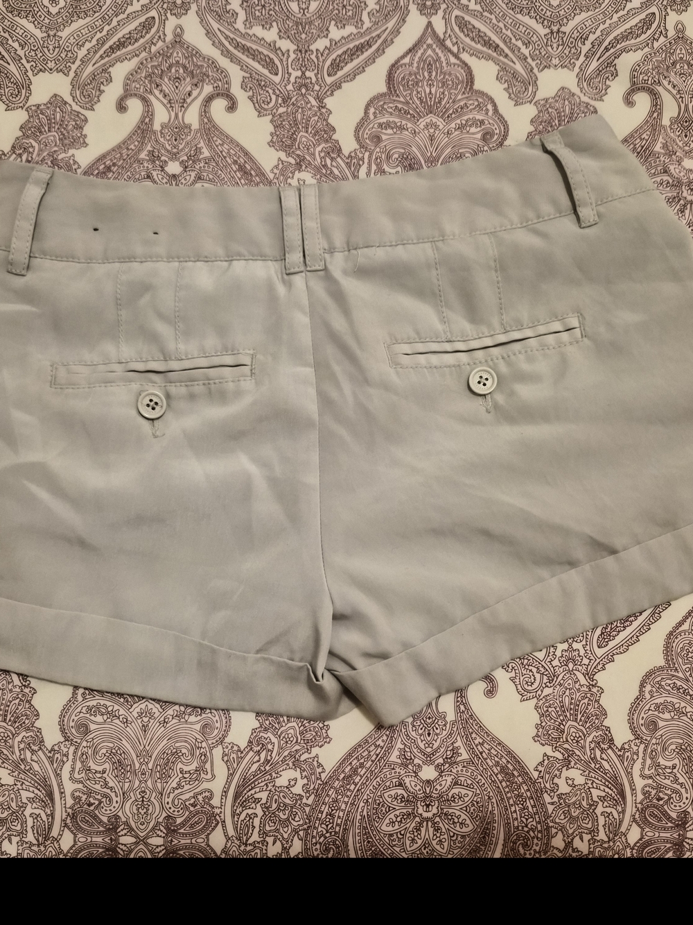 Express Light Gray Tailored Bermuda Shorts
